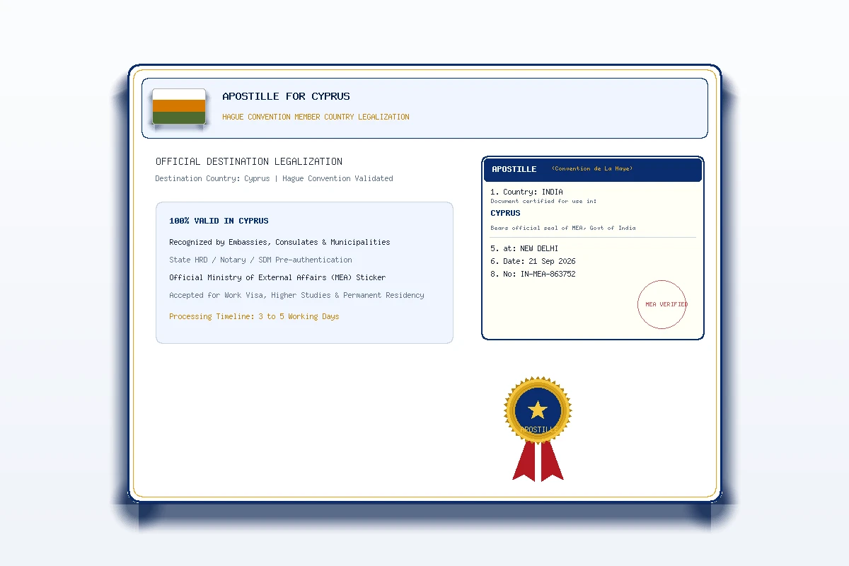 Cyprus Apostille - Honey Attestation
