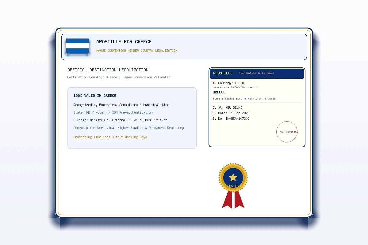 Greece Apostille - Honey Attestation