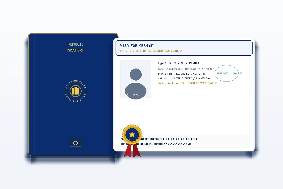 Visa for Germany - Honey Attestation